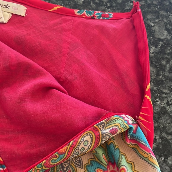 Free People‎ floral paisley Boho skirt - Picture 4 of 4